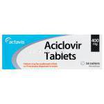 アシクロビル錠、ジェネリックゾビラックス、アシクロビル400mg 箱